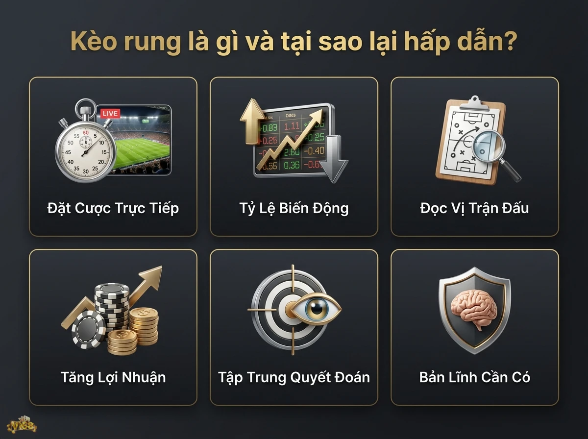 C&aacute; cược k&egrave;o rung l&agrave;m r&otilde; c&aacute;c đặc điểm v&agrave; yếu tố thu h&uacute;t của n&oacute; qua biểu đồ tỷ lệ cược v&agrave; k&iacute;nh l&uacute;p ph&acirc;n t&iacute;ch trận đấu