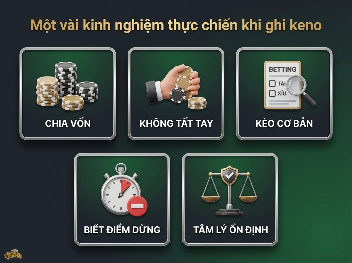 Kinh nghiệm thực chiến Keno gi&uacute;p người chơi kiểm so&aacute;t vốn v&agrave; t&acirc;m l&yacute; hiệu quả qua h&igrave;nh ảnh chip poker v&agrave; k&egrave;o cược