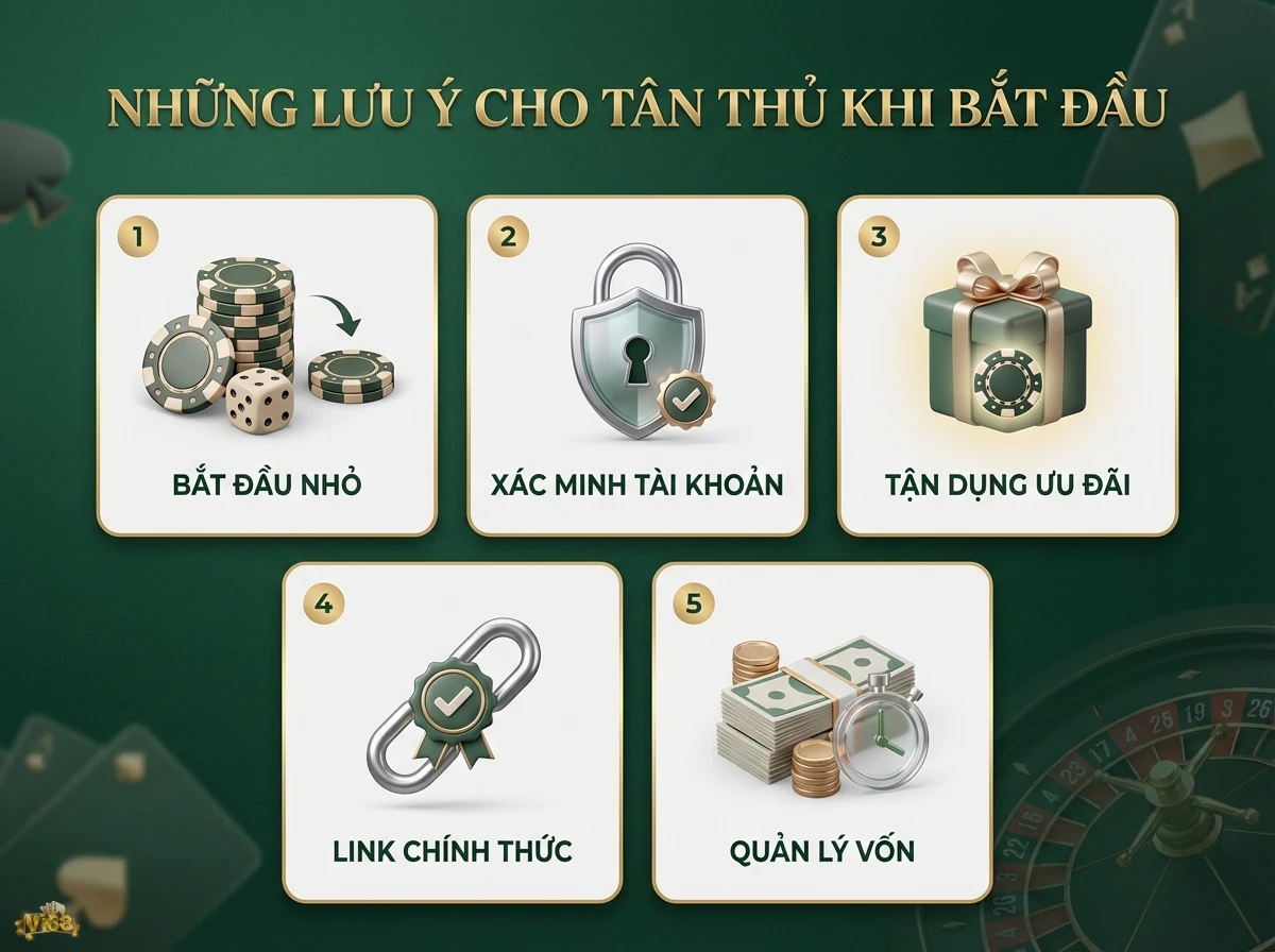 Lưu &yacute; cho t&acirc;n thủ hướng dẫn c&aacute;ch quản l&yacute; vốn v&agrave; rủi ro hiệu quả, với h&igrave;nh ảnh chip poker v&agrave; tiền