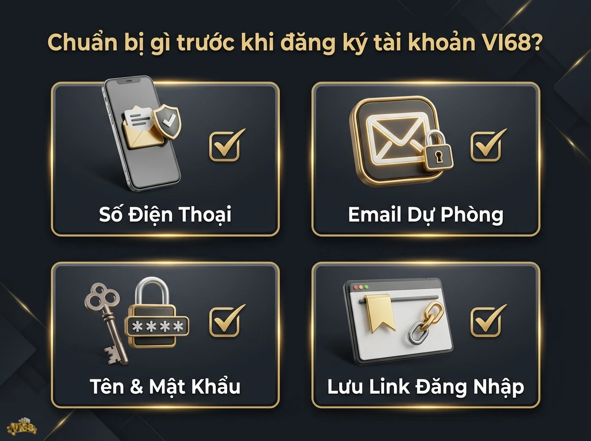 Th&ocirc;ng tin đăng k&yacute; t&agrave;i khoản gi&uacute;p qu&aacute; tr&igrave;nh tạo t&agrave;i khoản diễn ra su&ocirc;n sẻ v&agrave; bảo mật, với biểu tượng điện thoại, email v&agrave; ổ kh&oacute;a