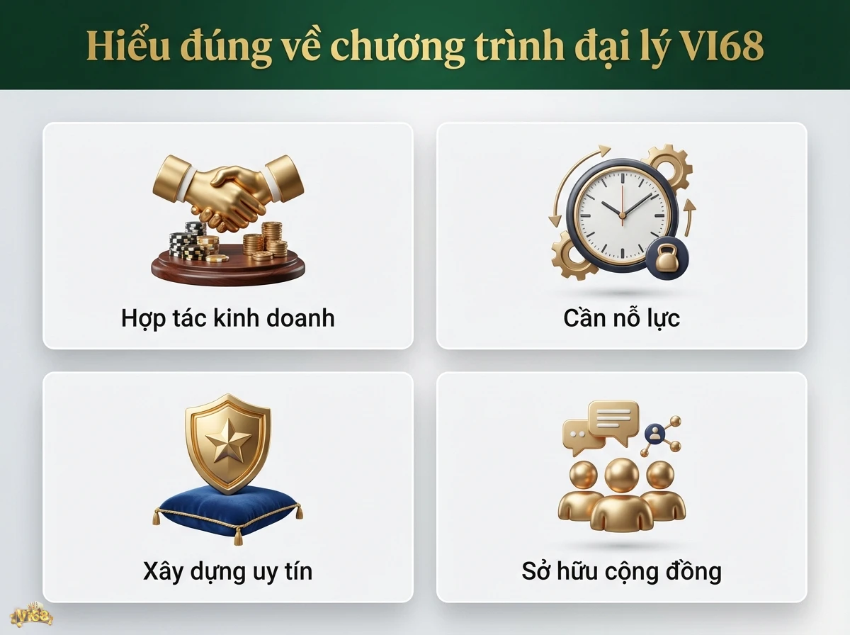 Chương tr&igrave;nh đại l&yacute;, l&agrave;m r&otilde; c&aacute;c yếu tố cần thiết để th&agrave;nh c&ocirc;ng qua biểu tượng bắt tay v&agrave; h&igrave;nh người đại diện