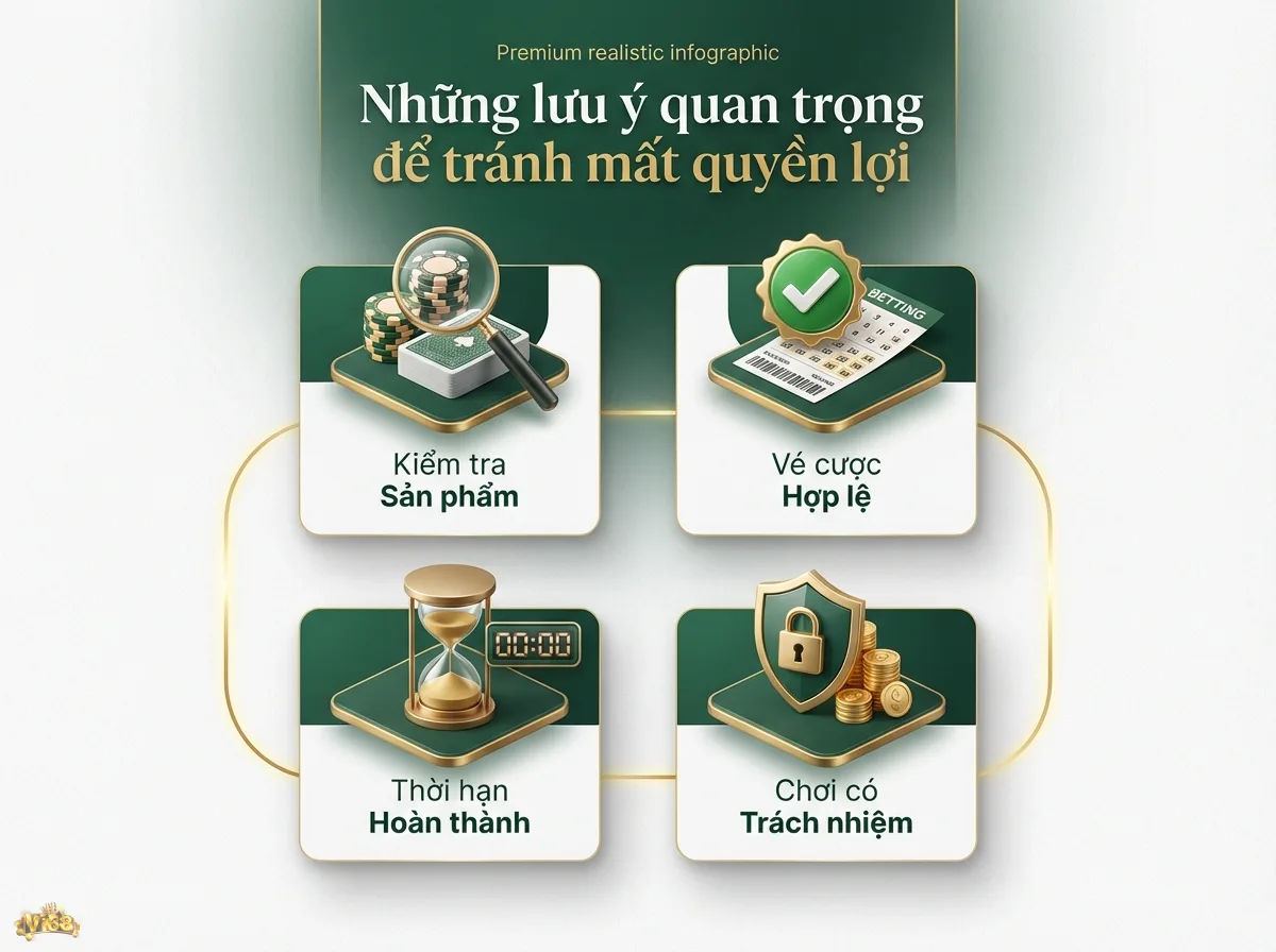 Lưu &yacute; tr&aacute;nh mất quyền lợi, gi&uacute;p người chơi hiểu r&otilde; điều kiện để tham gia hiệu quả với h&igrave;nh ảnh chip poker v&agrave; v&eacute; cược