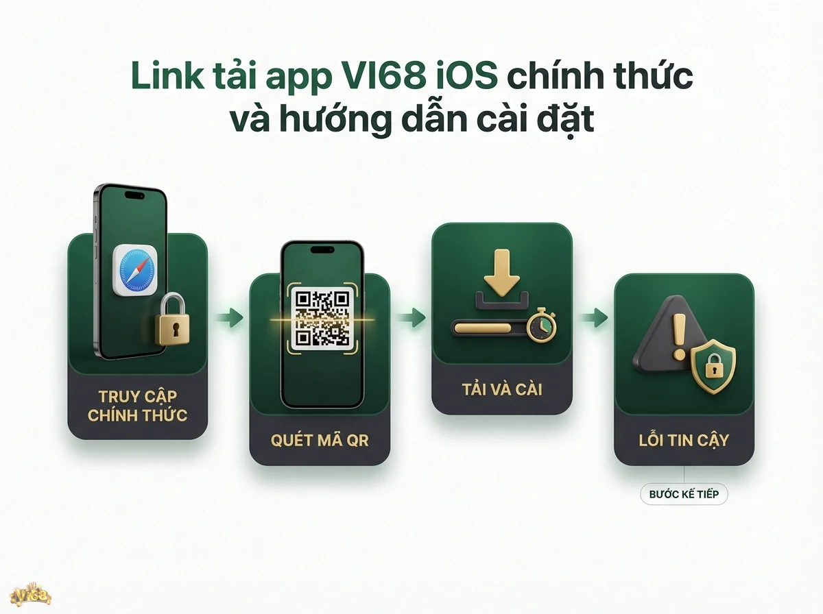 hướng dẫn c&agrave;i đặt ứng dụng iOS gi&uacute;p người d&ugrave;ng tải về an to&agrave;n v&agrave; xử l&yacute; lỗi tin cậy với điện thoại v&agrave; biểu tượng cảnh b&aacute;o