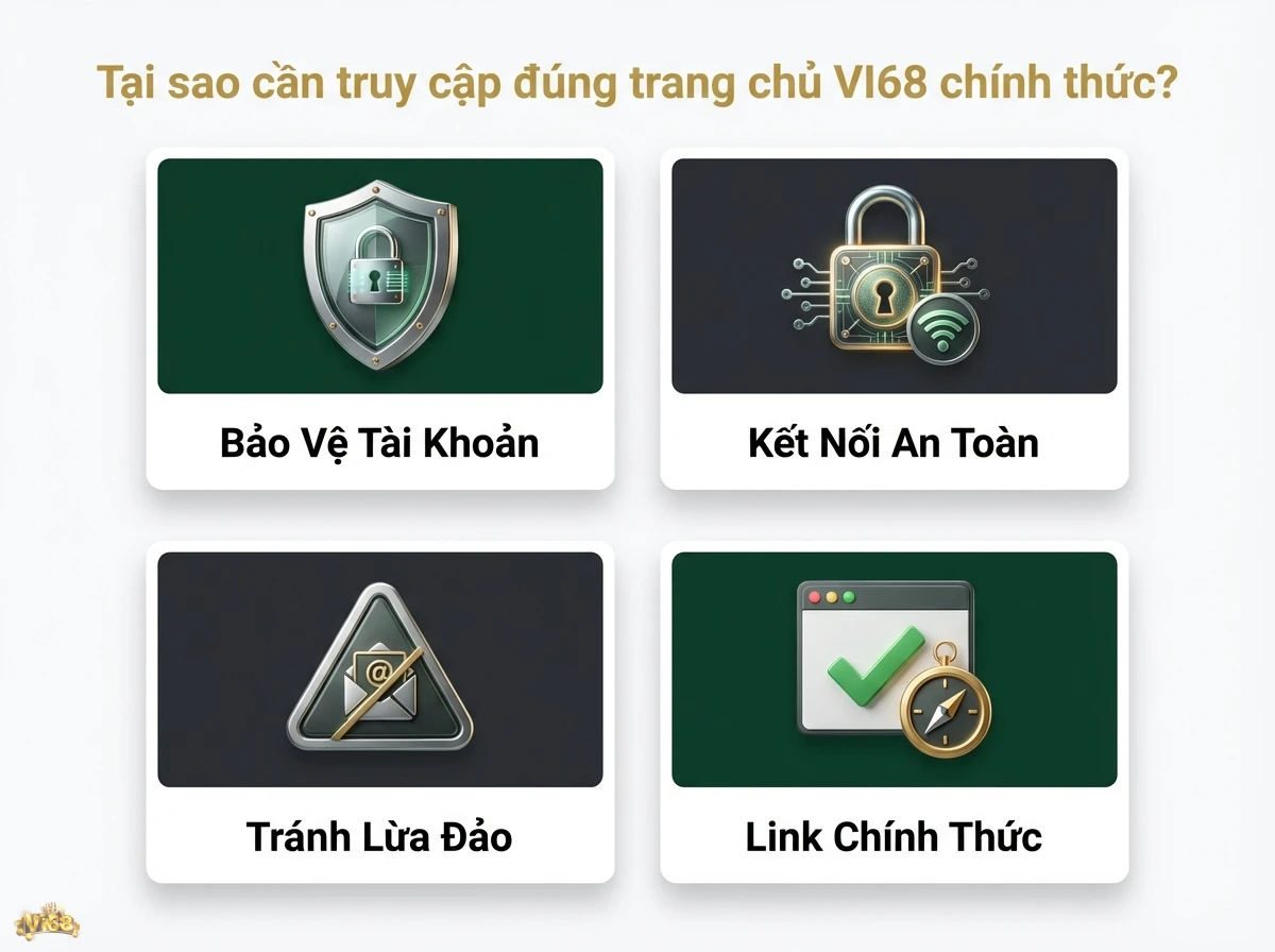 Truy cập trang chủ ch&iacute;nh thức gi&uacute;p đảm bảo an to&agrave;n t&agrave;i khoản v&agrave; tr&aacute;nh c&aacute;c trang lừa đảo với biểu tượng kh&oacute;a v&agrave; cảnh b&aacute;o lừa đảo