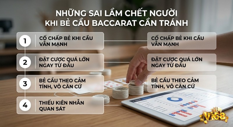 Checklist 4 sai lầm chết người khi bẻ cầu cần tránh, giúp người chơi kiểm soát rủi ro và tối ưu lợi nhuận