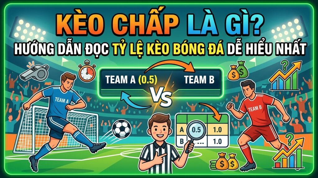 Kèo chấp là gì? Hướng dẫn đọc tỷ lệ kèo bóng đá dễ hiểu nhất
