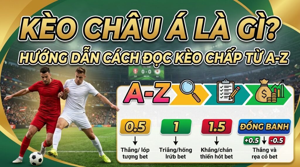 Kèo Châu Á là gì? Hướng dẫn cách đọc kèo chấp từ A-Z