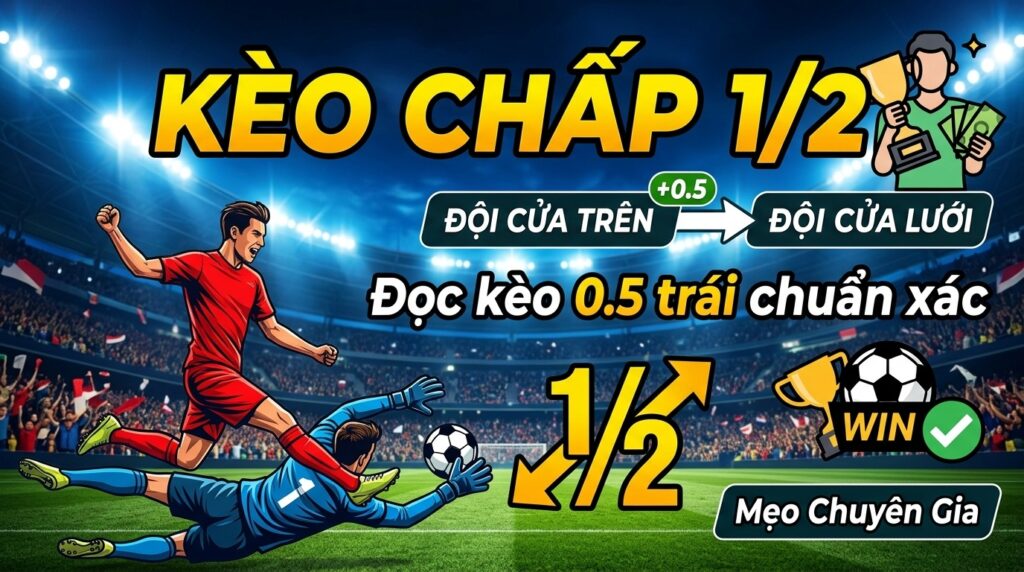 Kèo chấp 1/2 là gì? Đọc kèo 0.5 trái chuẩn xác như chuyên gia
