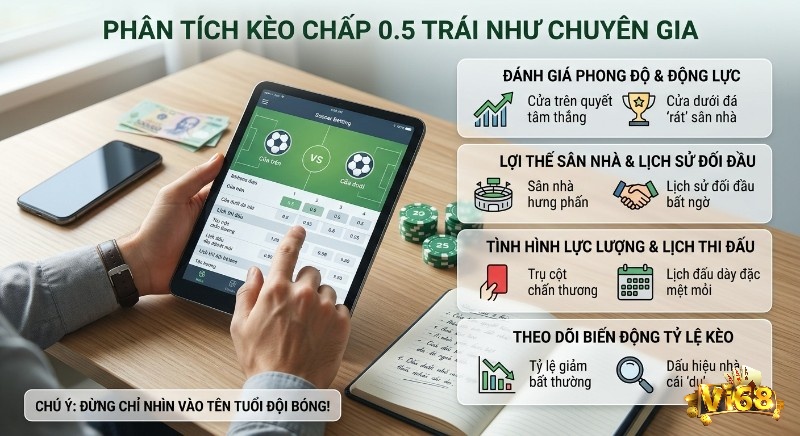 Quy trình soi kèo chấp 1/2 là gì trái chuyên sâu: phân tích phong độ, sân nhà, biến động kèo, không dựa tên đội