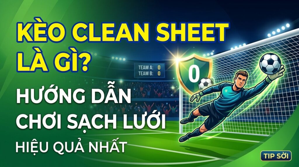 Kèo Clean Sheet là gì? Hướng dẫn chơi sạch lưới hiệu quả nhất