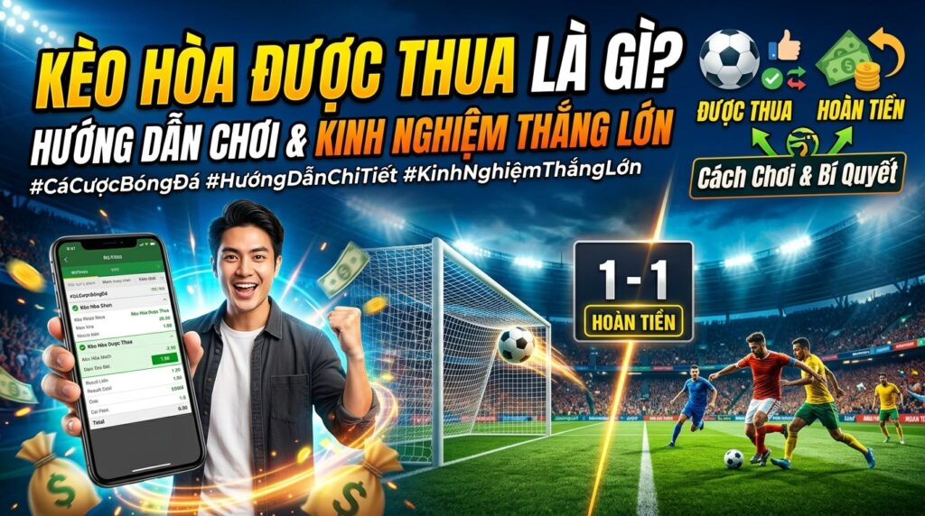 Kèo hòa được thua là gì? Cách chơi, kinh nghiệm thắng lớn