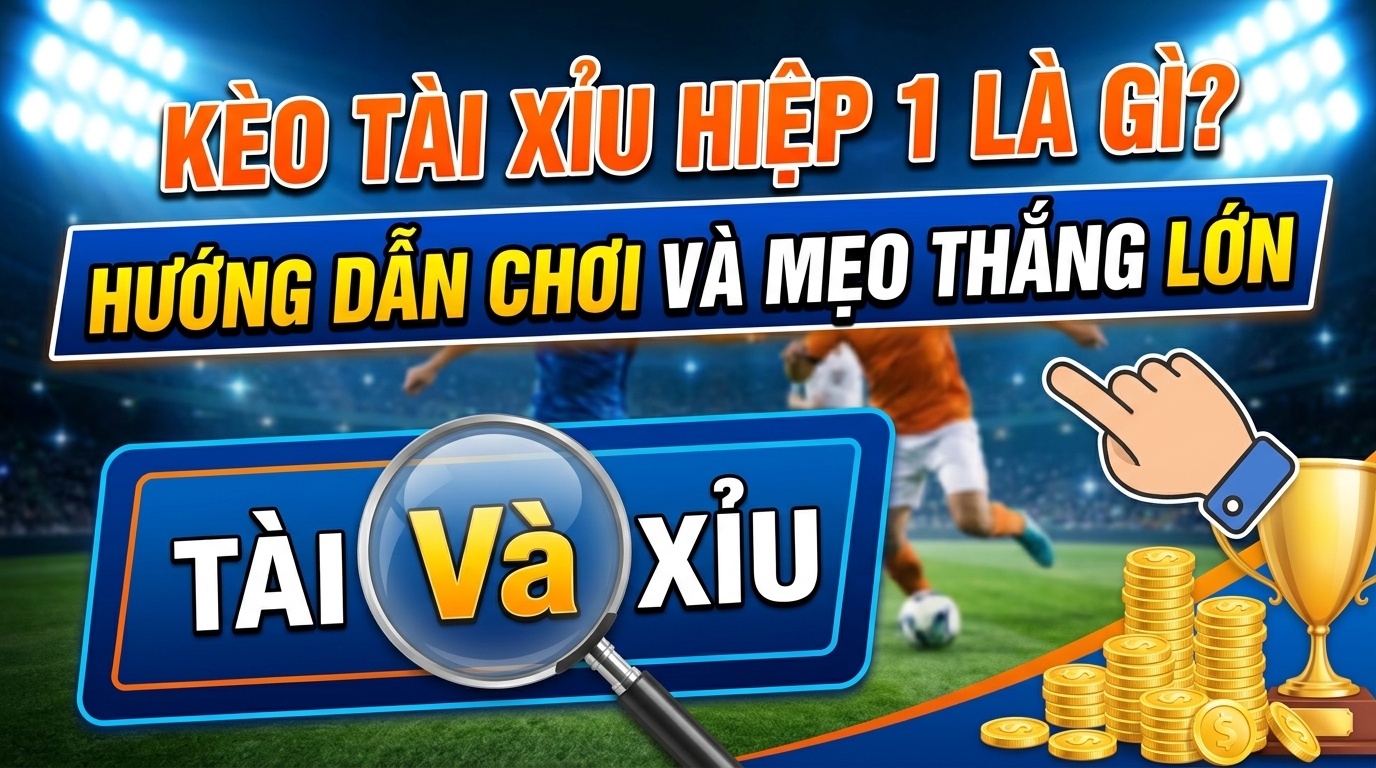 Kèo tài xỉu hiệp 1 là gì? Hướng dẫn chơi và mẹo thắng lớn