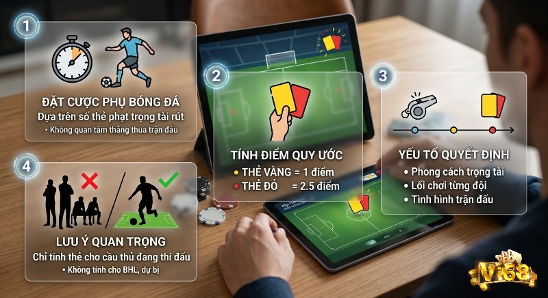 Tổng quan về kèo thẻ phạt là gì trong bóng đá với 4 yếu tố chính: cách tính điểm, yếu tố quyết định và lưu ý quan trọng