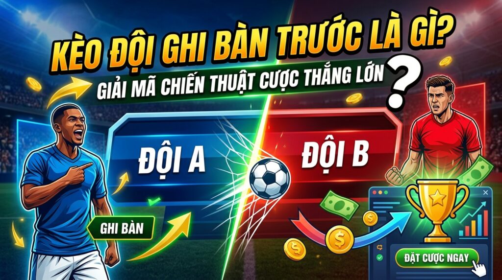 Kèo đội ghi bàn trước là gì? Giải mã chiến thuật cược thắng lớn