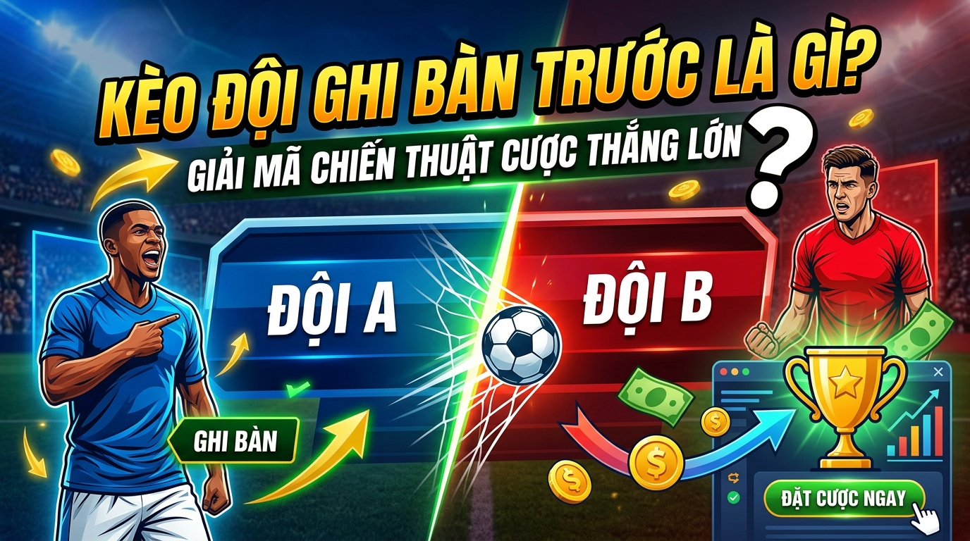Kèo đội ghi bàn trước là gì? Giải mã chiến thuật cược thắng lớn