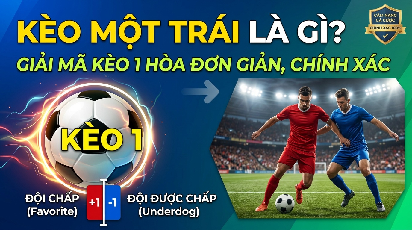 Kèo một trái là gì? Giải mã kèo 1 hòa đơn giản, chính xác