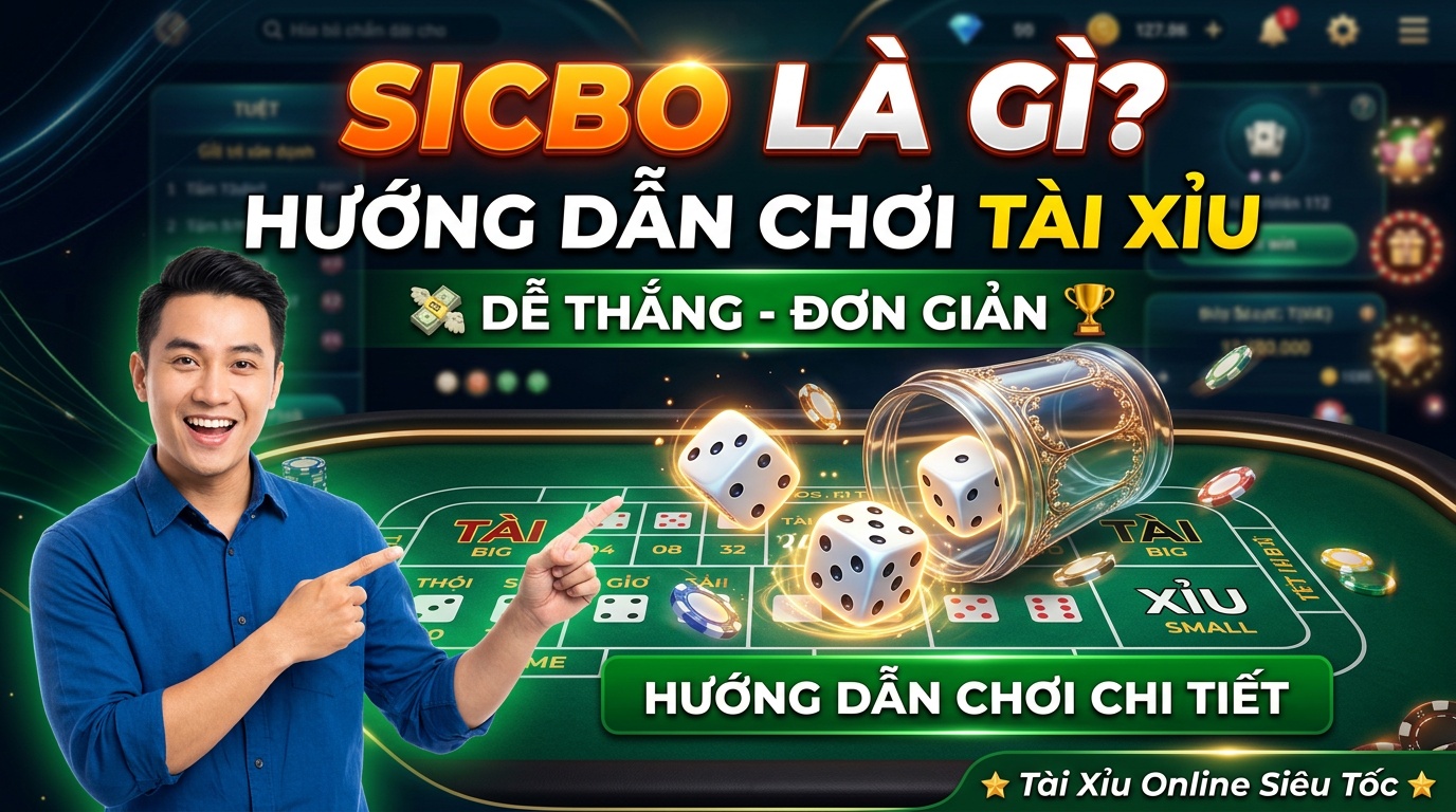 Sicbo là gì? Hướng dẫn chơi Tài Xỉu online đơn giản, dễ thắng